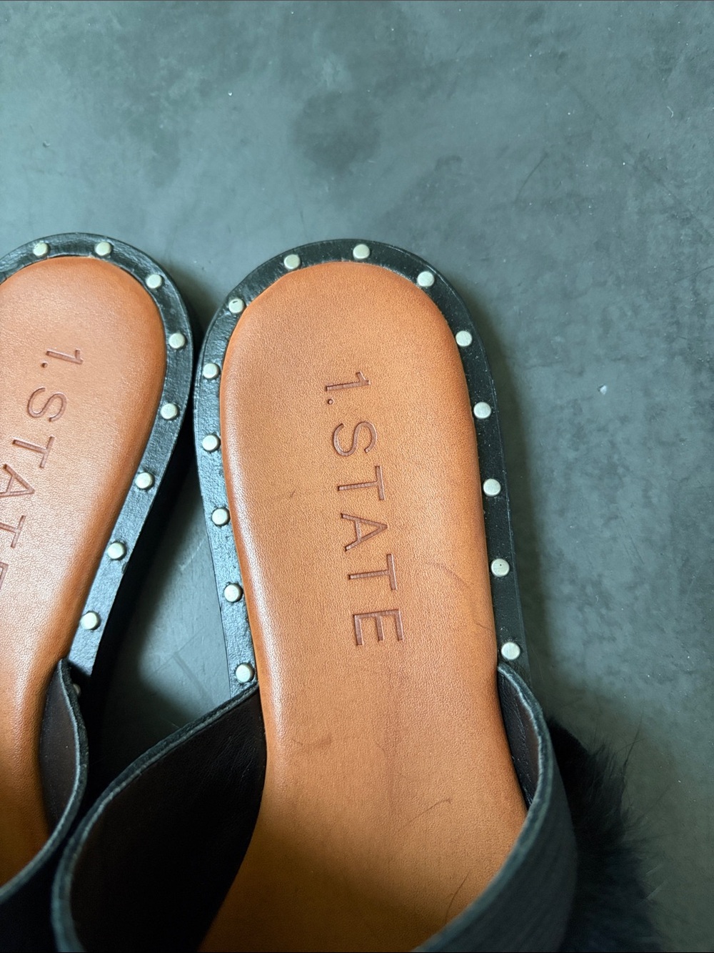 New 1. State Rabbit Fur Slides - Picture 2 of 5